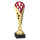 Pokal Dance, gold/rot, mit Logo oder Sportmotiv