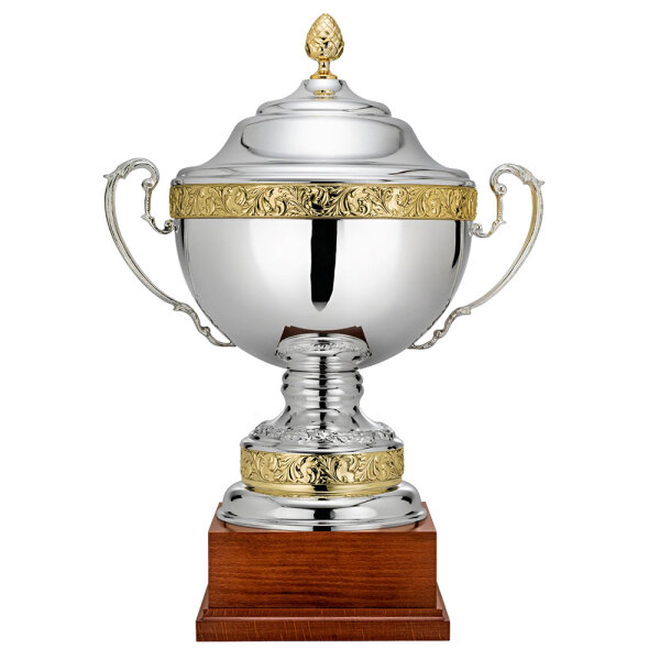 Edelpokal Garbo, silber/gold, 3 Größen, 48-55 cm