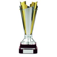 Edelpokal Nicolas, silber/gold, 76 cm