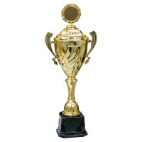 Pokal Alanis, gold, mit Logo oder Sportmotiv