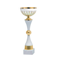 Pokal Arnim, gold/weiß