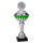 Pokal Henora, silber/grün, 8 Größen, mit Logo oder Sportmotiv, 26-38 cm