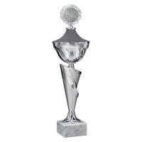 Pokal Moya, silber, mit Logo oder Sportmotiv