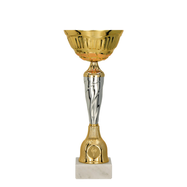-20% AKTION Pokal Paul, gold/silber, mit Logo oder Sportmotiv