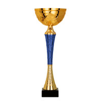 Pokal Felix, gold/blau