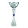 Pokal Romeo, silber/blau, 5 Größen, mit Logo oder Sportmotiv, 22-38 cm