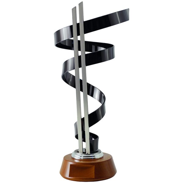 Edelpokal Twins, silber/schwarz, 3 Größen, 41-50 cm