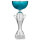 Pokal Titana, silber/blau, mit Logo oder Sportmotiv