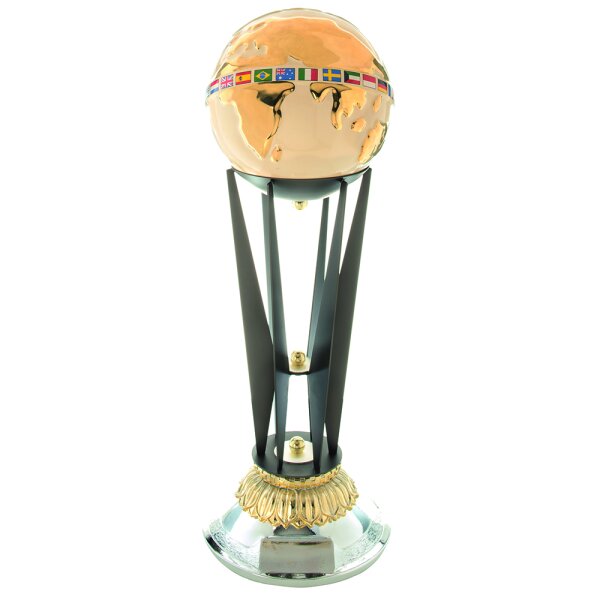 Edelpokal King, gold/Weltkugel, 3 Größen, 59-66 cm