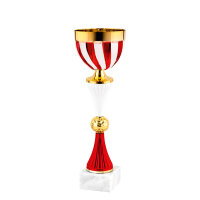 Pokal Rosso, gold/rot/weiß