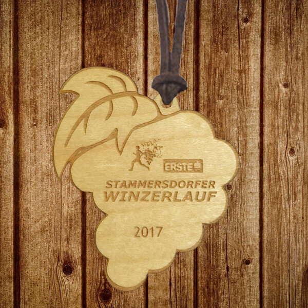 Laufsport-Holzmedaille "Traube"
