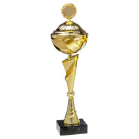 Pokal Juliane, gold, mit Logo oder Sportmotiv