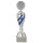 Pokal Duran, silber/blau, 6 Größen, mit Logo oder Sportmotiv, 23-31 cm