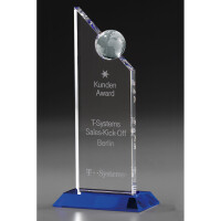 Kristallglasaward Excellence Globe, 3 Größen