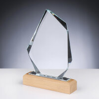 Holz-Glas-Pokal Wooden Fels