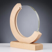 Holz-Glas-Pokal Wooden Light Circle