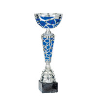 Pokal Sarella, silber/blau