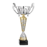 Pokal Nisa, silber/gold, 31 cm