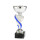 Pokal Birk, silber/blau, mit Logo oder Sportmotiv