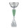 RESTPOSTEN: Pokal Mila, silber/mint, 5 Größen, mit Logo oder Sportmotiv