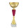 Pokal Mila, gold/rot, mit Logo oder Sportmotiv