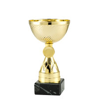 -20% AKTION Pokal Emilia, gold, mit Logo oder Sportmotiv