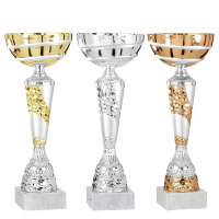 Pokal Saga, silber/bronze, 31 cm