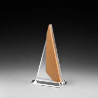 Holz-Glas-Pokal Wooden Pendant, 26 cm