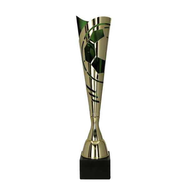 Pokal Dean, gold/grün, 6 Größen, 27-49 cm