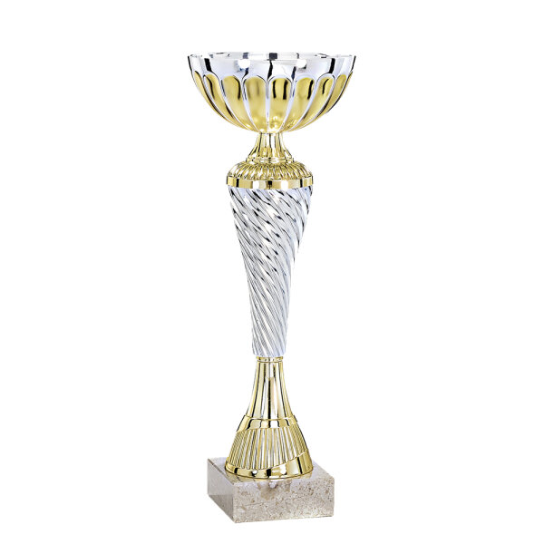 Pokal Alya, silber/gold, 7 Größen, 20-38 cm