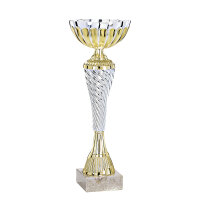 Pokal Alya, silber/gold, 7 Größen