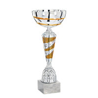 Pokal Siro, silber/bronze, 25 cm