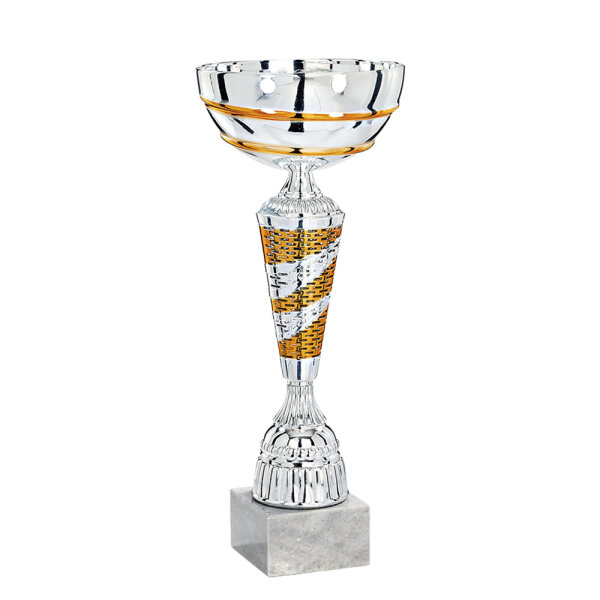 Pokal Siro, silber/bronze, 5 Größen, 25-39 cm