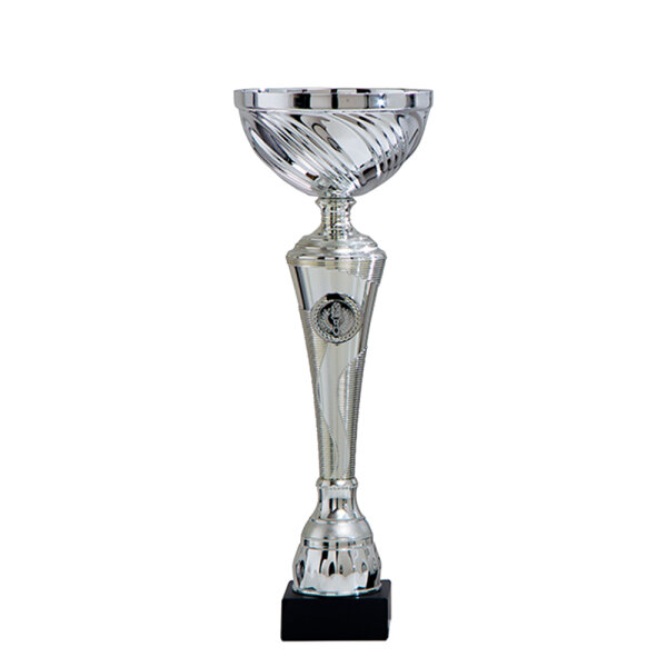 Pokal Anja, silber, 3 Größen, mit Logo oder Sportmotiv