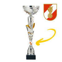 Feuerwehr-Pokal Kim, silber/gold, 8 Größen