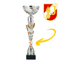 Feuerwehrjugend-Pokal Kim, silber/gold, 8 Größen