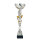 Pokal Kim, silber/gold, 8 Größen, mit Logo oder Sportmotiv, 29-40 cm