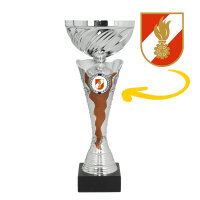 Feuerwehr-Pokal Edda, silber/bronze, 8 Größen