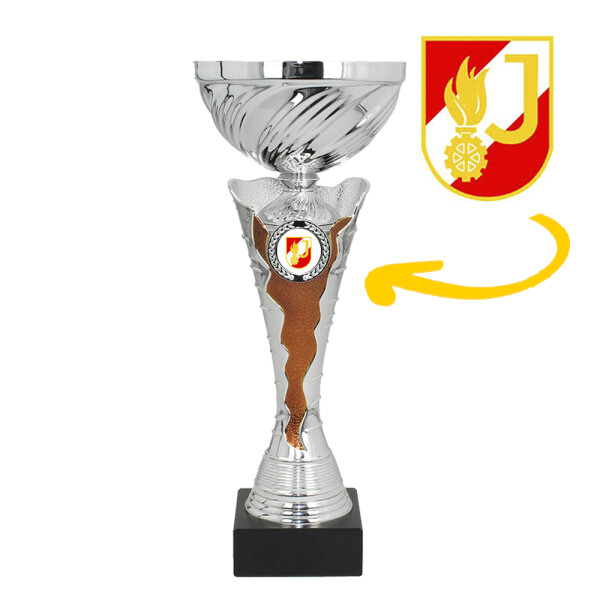 Feuerwehrjugend-Pokal Edda, silber/bronze, 8 Größen
