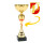 Feuerwehrjugend-Pokal Mia, gold/rot, 8 Größen