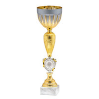 Pokal Bardia, gold/silber, 46 cm