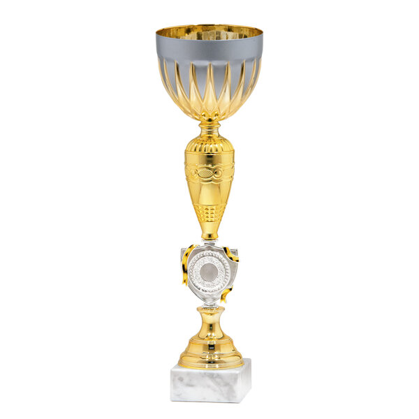 Pokal Bardia, gold/silber, 39 cm