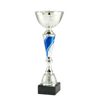 RESTPOSTEN: Pokal Daniel, silber/blau, 6...