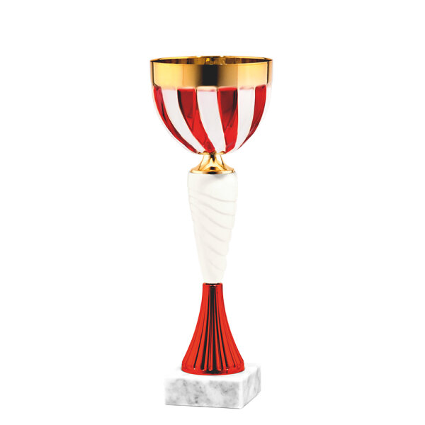 Pokal Peter, gold/rot/weiß, 3 Größen, 31-34 cn