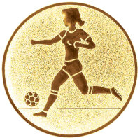 Fußball Damen, DM 50 mm, Standardemblem, gold