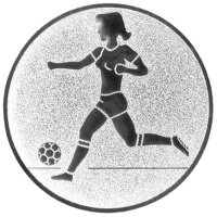 Fußball Damen, DM 50 mm, Standardemblem, silber