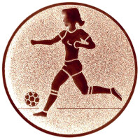 Fußball Damen, DM 50 mm, Standardemblem, bronze