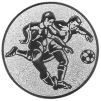 Fußball Kinder, DM 50 mm, Standardemblem, silber