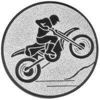 Motocross, DM 50 mm, Standardemblem, silber