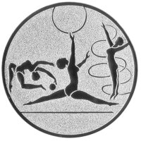 Rhythmische Gymnastik, DM 50 mm, Standardemblem, silber